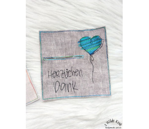 2€ ZUSATZTÜRCHEN 5. Dezember - Stickserie - 10 Geld- oder Gutscheinkartenhülle Vol. 3